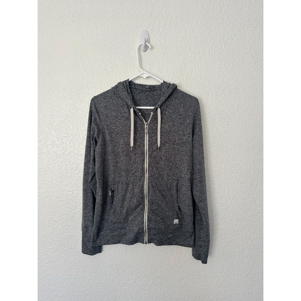 Vuori Women's Heather Gray Halo Performance 2.0 Jacket Full Zip Hoodie Size M - Picture 2 of 7